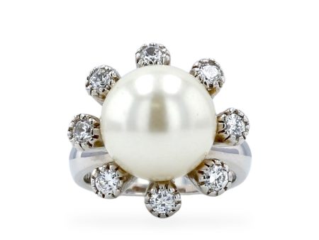 Sterling silver 925 pearl ring For Discount