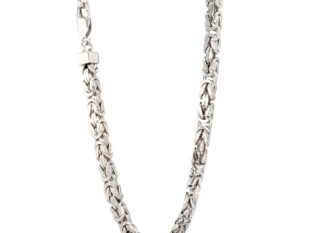 Sterling silver 925 Byzantine solid  6*22inch Chain-226929 on Sale