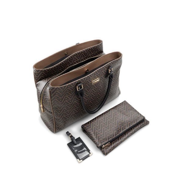 Grydien Tote - Brown Overflow For Cheap