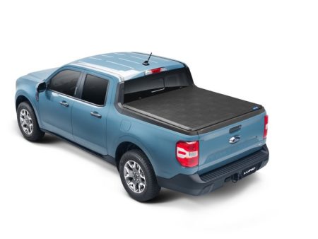 Lund 22-23 Ford Maverick (4.5ft Bed) Hard Fold Tonneau Cover - Black For Sale