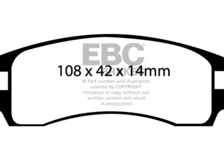 EBC 00-05 Buick Le Sabre (FWD) 3.8 (15in Wheels) Ultimax2 Rear Brake Pads Fashion