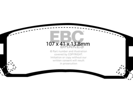 EBC 94-95 Buick Regal 3.1 Ultimax2 Rear Brake Pads For Discount