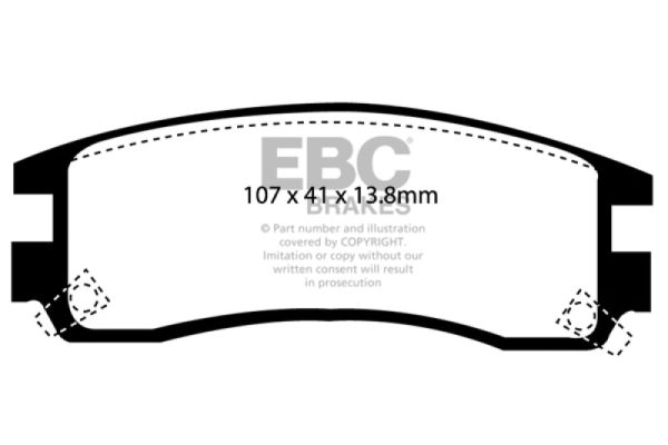 EBC 94-95 Buick Regal 3.1 Ultimax2 Rear Brake Pads For Discount