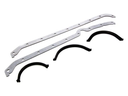 Cometic Chevy Gen1 Small Block V8 .094in Fiber Oil Pan Gasket Kit Left Side Thick & Thin Front Seals Hot on Sale