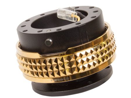 NRG Quick Release Kit - Pyramid Edition - Black Body   Chrome Gold Pyramid Ring on Sale