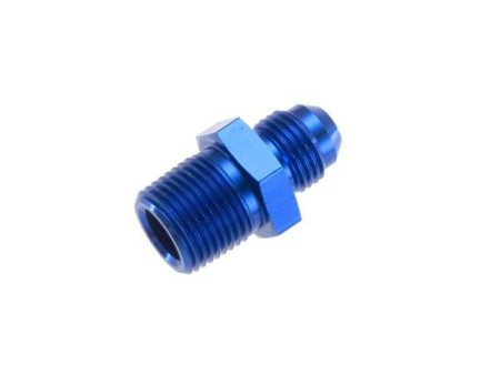 -03 straight male adapter to -02 (1 8 ) NPT male - blue For Cheap