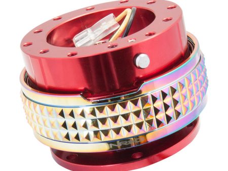 NRG Quick Release Kit - Pyramid Edition - Red Body   Neochrome Pyramid Ring Fashion