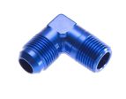 -08 90 degree male adapter to -12 (3 4 ) NPT male - blue Discount