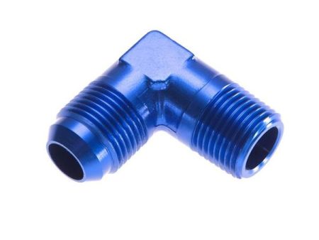 -08 90 degree male adapter to -12 (3 4 ) NPT male - blue Discount