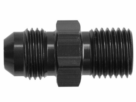 -06 straight male adapter to -08 (1 2 ) NPT male - black on Sale